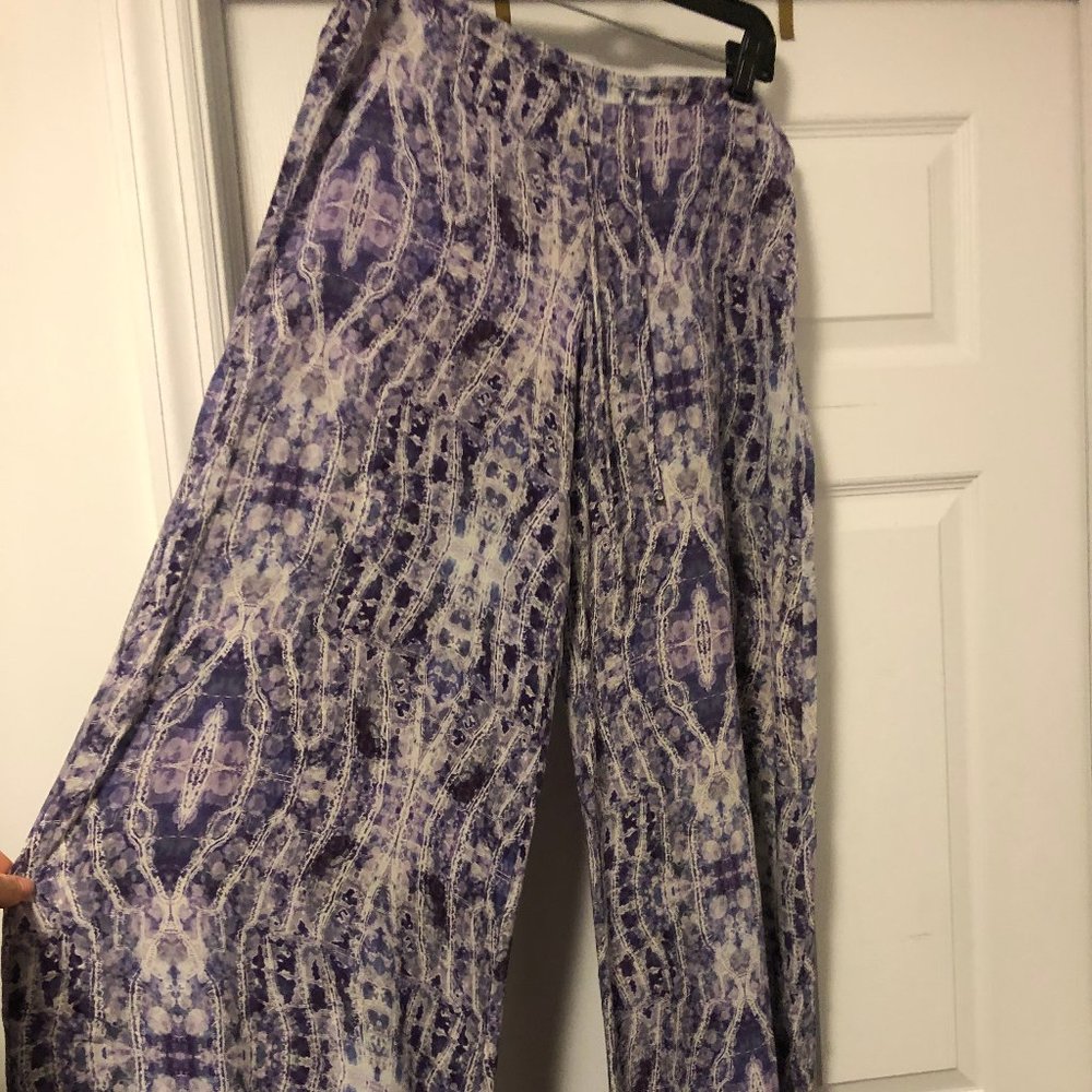 Alexis Purple Kaleidoscope Maxi Pants - Large